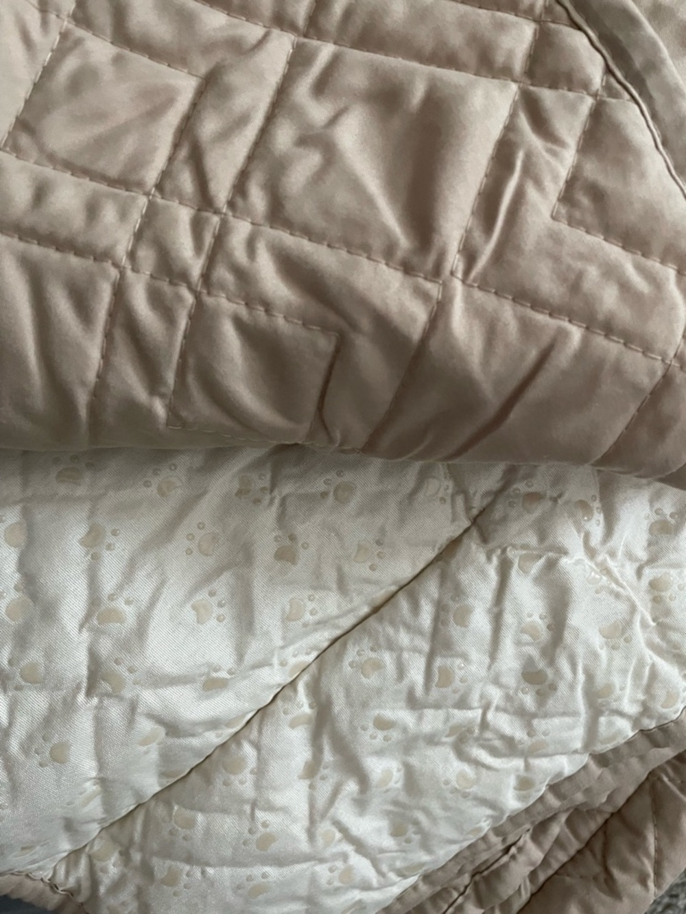 Quilted Recliner Protector Cover - Beige - Picture 2 of 6